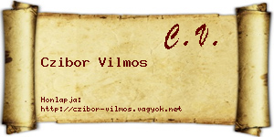Czibor Vilmos névjegykártya